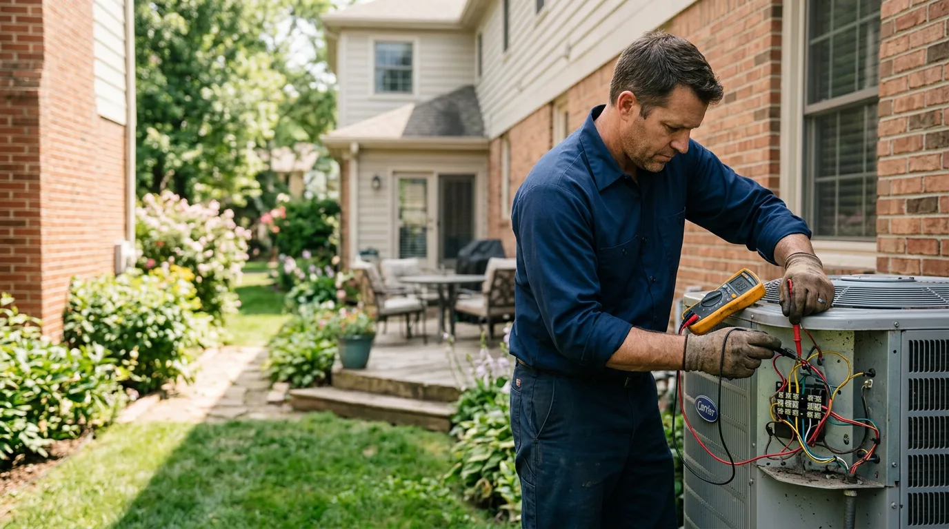 HVAC technician working near Woodville, WI